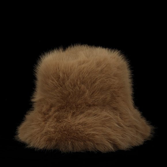 OVERSIZED FLUFFY FAUX FUR BUCKET HAT - Picture 3 of 7
